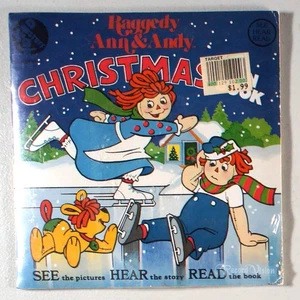 Raggedy Ann and Andy - Christmas Fun Book (1981) [SEALED] Vinyl 7" & BOOK • - Picture 1 of 2