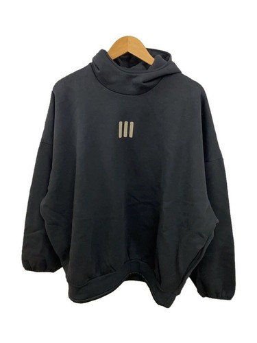 Felpa con cappuccio FEAR OF GOD pile pesante XL cotone nero IW8925 usata