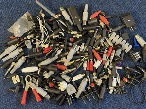 Plugs Connectors Adapters Large Assorted Bag Audio TV RF (Lot 1) - Picture 1 of 4