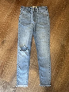 We The Free Jeans Women's Skinny Ankle Medium Wash Blue Denim Distressed Pant 29 - Picture 1 of 7