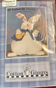 All Puffed Up Bunny Cotton Ginny’s 12”X14” Fun To Make Pattern#AB91 - Picture 1 of 2