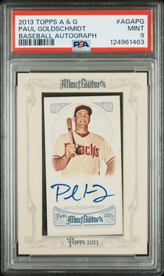 Paul Goldschmidt PSA 9 2014 Topps Allen & Ginter Framed Mini Auto Pop 6, 1 Gem - Image 1 of 4
