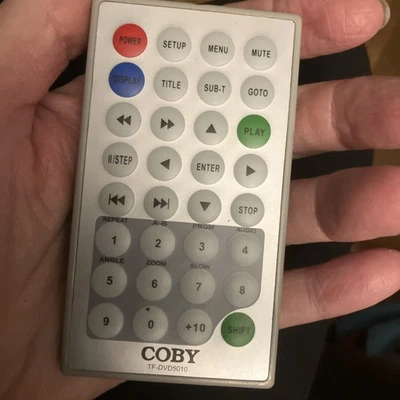 Coby TF-DVD5010 Factory Original Portable DVD Player Remote For TF-DVD5010 - Image 1 of 4