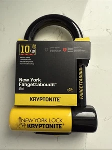 Kryptonite New York Fahgettaboudit U- lock Motorcycle with 3 keys BIG FAT 10/10 - Picture 1 of 6