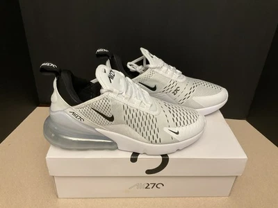New! Womens Nike Air Max 270 White/Black Running Shoes. Size 8.5. Awesome Shoes! - Image 1 of 4
