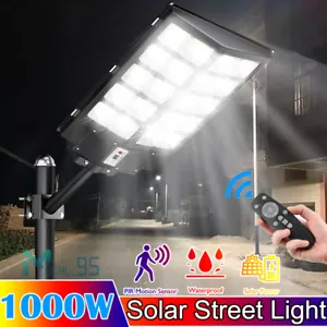 1200000lm Commercial Solar Street Lights Outdoor Dusk to Dawn Solar Super Bright - Picture 1 of 22