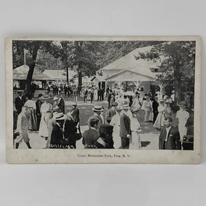 Troy NY Rensselaer Park antica cartolina Troy New York Rensselaer New York - Foto 1 di 10