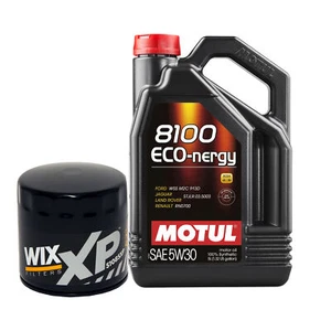 5L Motul 8100 ECO-NERGY 5W30 Wix XP Filter Motor Oil Change Kit API SL - Picture 1 of 1
