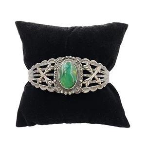 Maisel's Türkis Sterling Silber Armreif Armband Tribal Radierung gekreuzte Pfeile - Bild 1 von 10