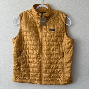 PATAGONIA Men Nano Puff Vest Jacket XL Insulated Pufferfish Gold NWT - Picture 1 of 4