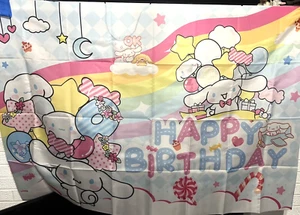 Cinnamonroll Theme Party Decoration, 5x3.5ft Happy Birthday Backdrop - Picture 1 of 1