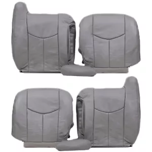 2003 To 2006 Chevy Silverado Front full set Package Seat Cover pewter gray-922 - Picture 1 of 11