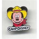 CAMP DISNEY MICKEY Mouse YELLOW COWBOY HAT RED Bandana OLDER HTF VTG PIN 17258