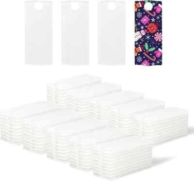 Sublimation Blanks Holiday Ornament Tags Christmas BULK Name Plate 100 Count - Image 1 of 4