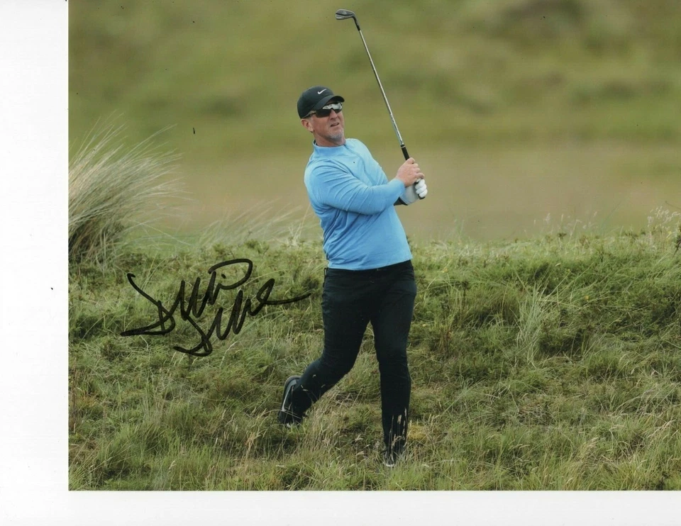 DAVID DUVAL FIRMADO 8X10 GOLFISTA PROFESIONAL GOLPEANDO FUERA DE LO ÁSPERO Foto 1 de 1