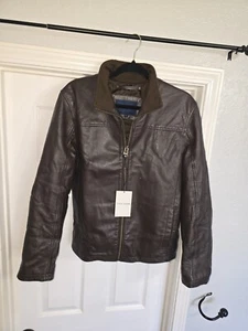 Cole Haan Men Smooth Leather Jacket - Picture 1 of 7