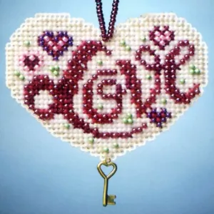 Love Beaded Charmed Ornaments Kit Mill Hill 2013 I Love - Picture 1 of 3