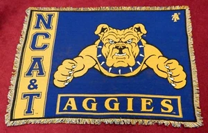NORTH CAROLINA A&T STATE UNIVERSITY Throw - Blanket 50" x 70" (NC A&T) - AGGIES - Picture 1 of 13