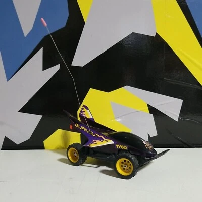 Tyco Micro Burnout RC para piezas/reparación sin probar púrpura amarillo como está Foto 1 de 4