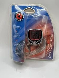 SCHWINN 12 FUNCTION BIKE COMPUTER SW500NM Silver/Red Speedometer Odometer 2005 - Picture 1 of 3