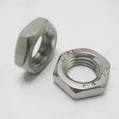 Feingewinde oder Regelgewinde Edelstahl A2 Muttern niedrige Form, , DIN 439, - Bild 1 von 2