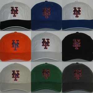 Cappello stile polo New York Mets cappello CLASSICA PATCH/LOGO MLB 11 COLORI FANTASTICI NUOVO - Foto 1 di 13