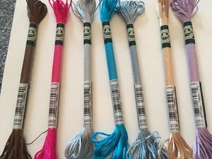 DMC Stranded Satin Thread Various colours 8m 100% rayon - Picture 1 of 10
