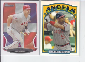 (2) 2013 Albert Pujols Bowman Hometown 50 + 1972 Refractor Insert Angels - Picture 1 of 2