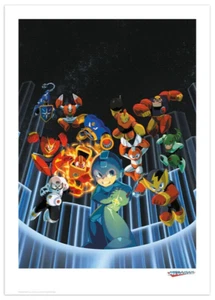 OFFICIAL MEGAMAN CAPCOM LIMITED EDITION ART PRINT By FANATTIK MEGA MAN BRAND NEW - Picture 1 of 1