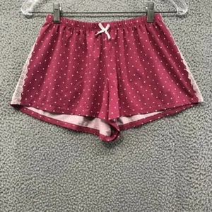 Laura Ashley Womens Nightwear Shorts Pink w/ White Dots Size S - Picture 1 of 10