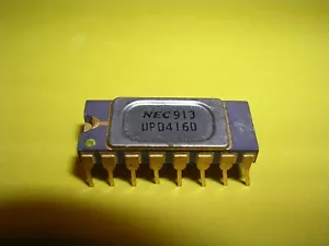 NEC UPD416D (PD416D, PD416, 416) 32K x 1 Dynamic MOS RAM, Intel C2117 Compatible - Picture 1 of 3