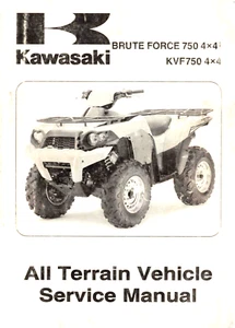 OEM Genuine Kawasaki Dealer/Owners Service/Repair Manual KVF750 Brute Force 2008 - Foto 1 di 2