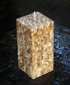 230hr TOBACCO VETIVER & CEDARWOOD Triple Scented Square CANDLE Relaxation Aromas - Picture 1 of 12