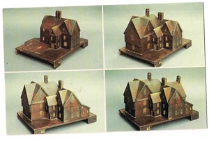 HOUSE OF SEVEN GABLES 4 Views MODEL Salem Massachusetts MA Postcard - Picture 1 of 2