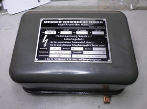 MESSER GRIESHEIM GMBH - IMPULSGENERATOR - 35vA HIGH FREQ TRANSFORMER - EJG 3 - Bild 1 von 7