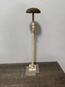 Antique VINTAGE METAL HAT STAND DISPLAY VICTORIAN Mercantile Adjusts - Picture 1 of 9