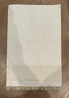 Lightweight Woven Hair Towel 30" x 60"  Handcrafted in India Beige - A0132 - image 1 of 3