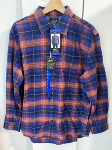 Mens Flannel Shirt Grayers Heritage Twilight Blue 100% cotton - L, M, XL BNWT - Picture 1 of 22