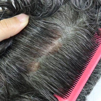 Ultra Thin Skin Mens Toupee Hairpiece Invisible Poly PU Hair Replacement Systems - Image 1 of 4