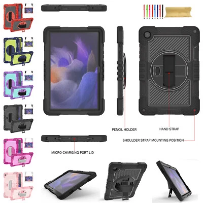 For Samsung Galaxy Tab S10+/S9 FE/S8/S7/A9 Stand Case w/ Handle Shoulder Strap  - Image 1 of 4