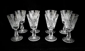 8 Vintage Waterford Crystal Rosslare 5 1/2" White Wine Glasses; Mint - Picture 1 of 4