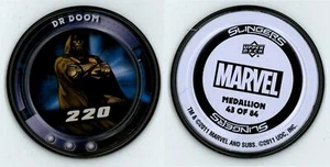 Dr. Doom #43 of 84 Marvel Slingers 2011 Upper Deck Metal Medallion - Picture 1 of 1