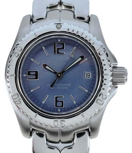 Tag Heuer Women's Link 200m Stainless Steel 27mm Blue MOP Dial Watch WT141E! - Picture 1 of 10