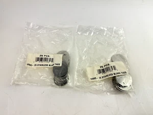 1-1/2" Diameter Round Stainless Steel Blank Metal Tag Blank, 2 bags 50 Pieces - Picture 1 of 5