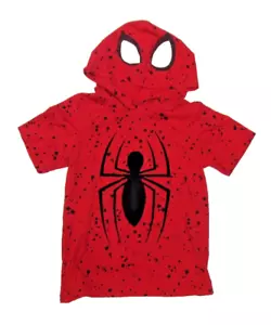 Marvel Spider-Man Jungen 5 leichte Kurzarm Pullover Hoodie - Bild 1 von 4