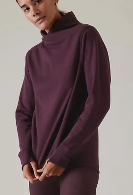 NWT ATHLETA COZY KARMA TWIST NECK SWEATSHIRT 882476 SZ XL - Image 1 of 4