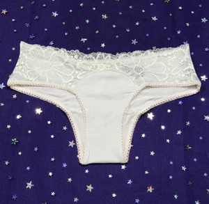 Victorias Secret Lace Trim Cheeky Panty Size XL Modal Blend Underwear Mint Green - Picture 1 of 5