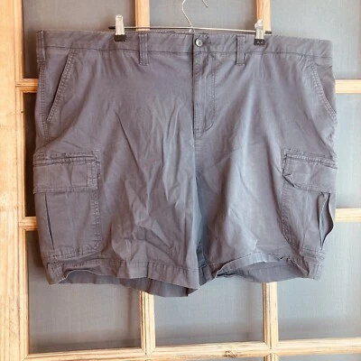 Croft & Barrow Men's Gray Cargo Shorts Size 50 - Imagem 1 de 4