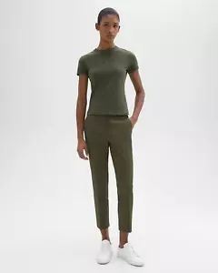 /LX009/ Theory Treeca kurze Hose zum Überziehen in gutem Leinenfarn Größe 10 275 $ - Bild 1 von 5