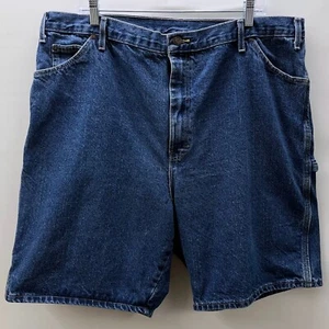 Dickies Herren Größe 42 blau Jeans Denim Carpenter Shorts dunkle Waschung 9" Schrittlänge 3993 - Bild 1 von 10